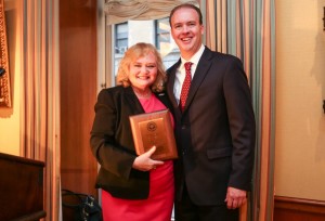 Dr. Michael McGovern reciving award