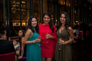 studnets pose at the Eyeball 2016 party