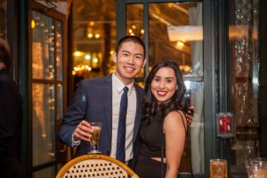 studnets pose at the Eyeball 2016 party