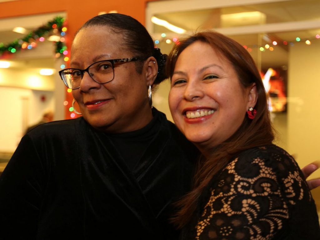 optometry staff at Optometry Holiday party