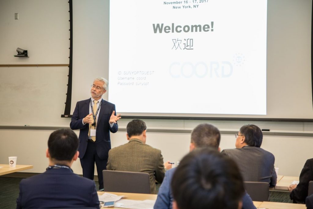 Presentation in front of room