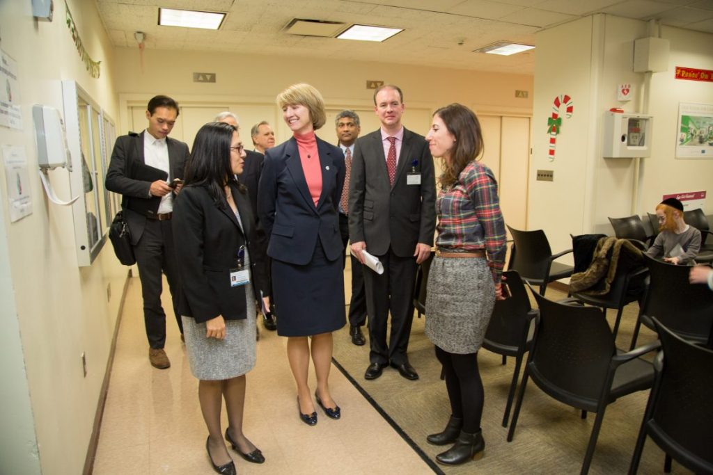 Chancellor Kristina M. Johnson in office