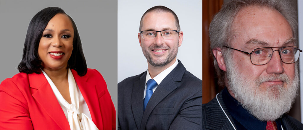 Left to right: Assemblywoman Alicia L. Hyndman, Dr. Ted Long, Dr. William K. Stell