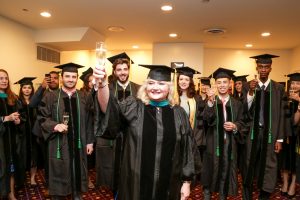 Dr. Whittam toasts the SUNY Optometry Class of 2017.